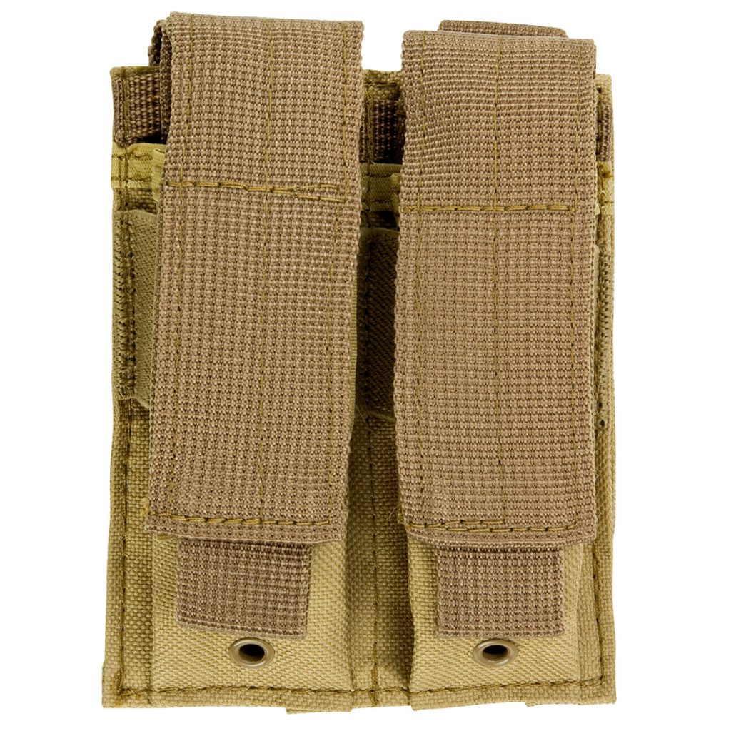 VISM Double Pistol Magazine Pouch (Tan) High Caliber Services Corp