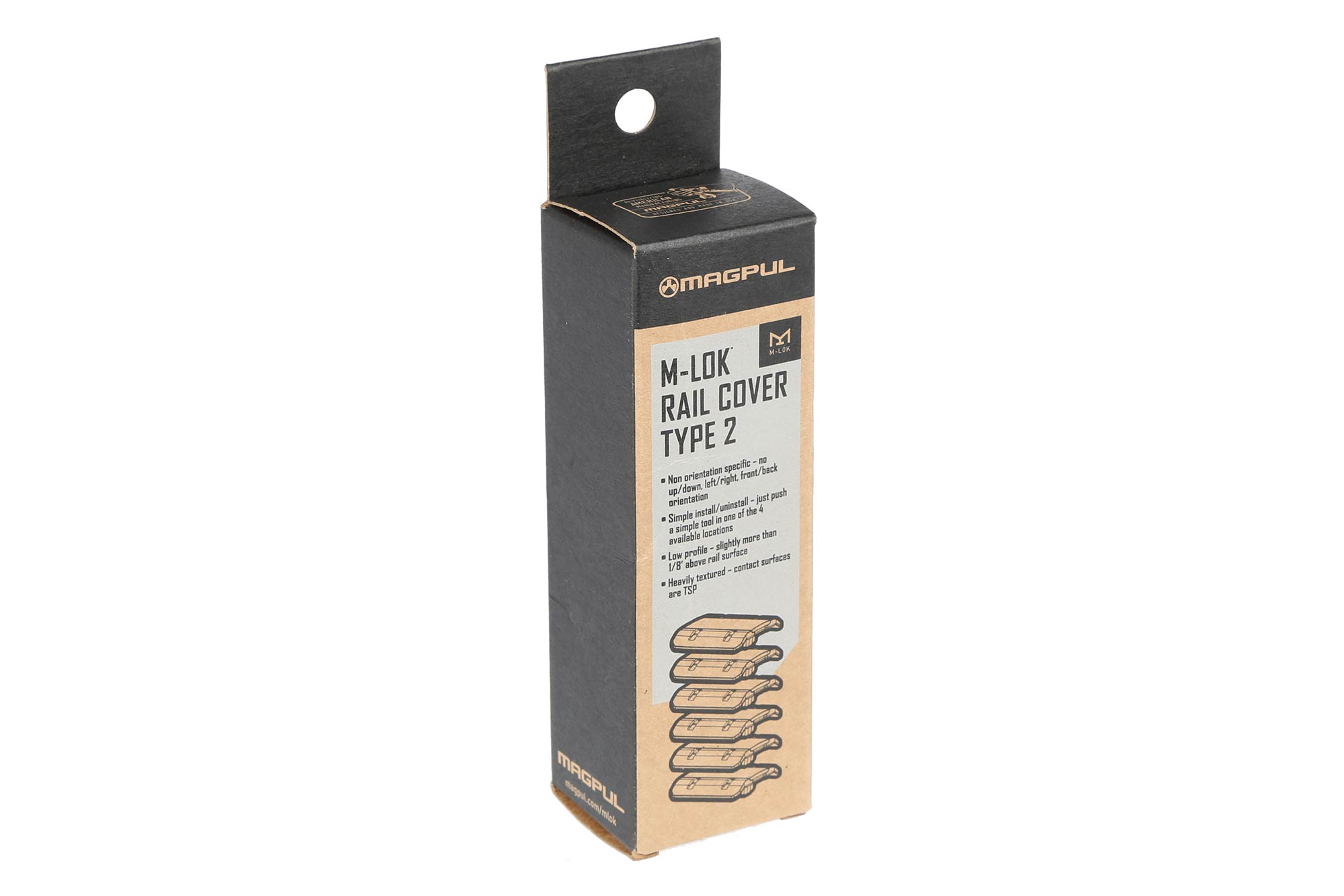 MAGPUL M-LOK RAIL COVER TYPE 2-BLACK MAG603-BLK - High