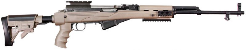 SKS RIFLE IN ATI FOLDING STOCK FDE High Caliber Services Corp   ATI SKS Strickeforce Stock Desert Tan A 800x164 