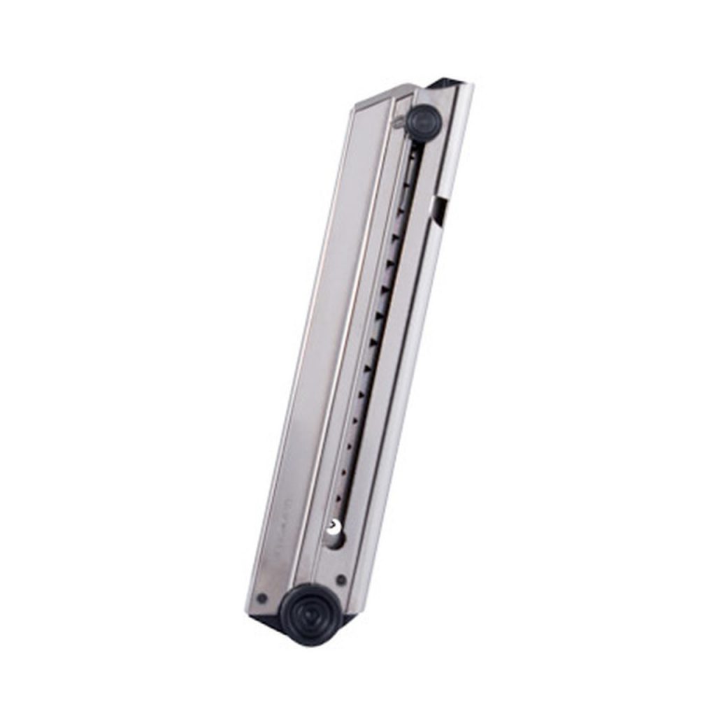 MECGAR LUGER P08 NICKEL 9MM MAGAZINE (MGLUGPO8N) High Caliber