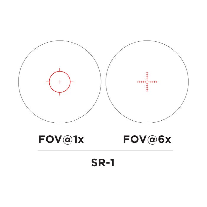 EOTECH VUDU OPTICS, 1-6X24 FFP, SR1 RETICLE, MRAD, 30MM MAINTUBE, BLACK - Image 5