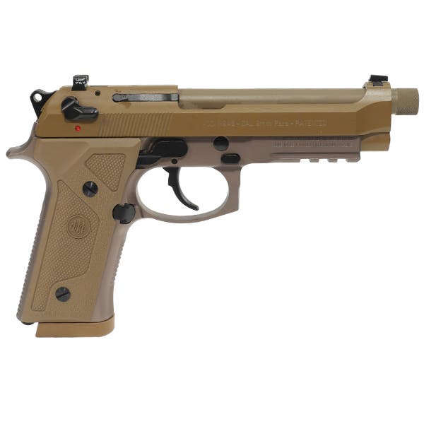 BERETTA M9A3 W/RAIL, 4.90” THREADED BARREL, FLAT DARK EARTH, 9MM - Image 2