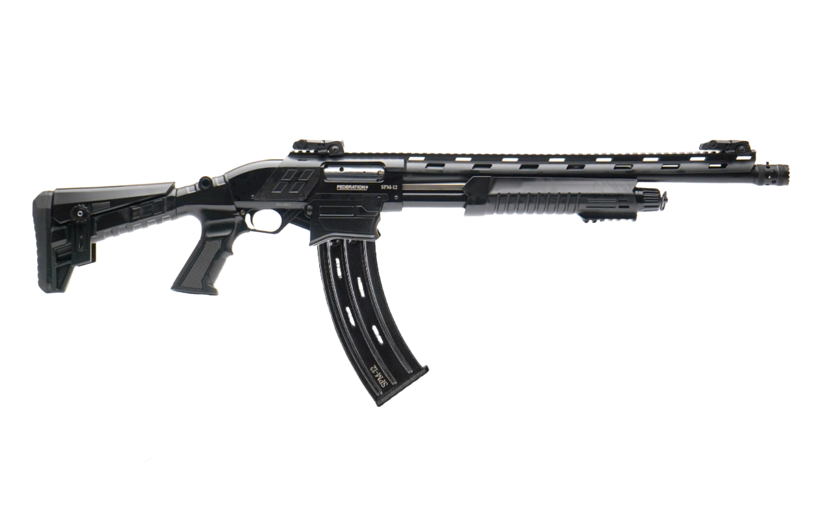 Federation Firearms, SPM-12, 18.7" Barrel, Black, 12GA