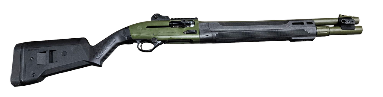 Beretta 1301 Tactical GEN2 MOD2, S&J Custom, 18.50" Barrel, 12 GA, OD Green