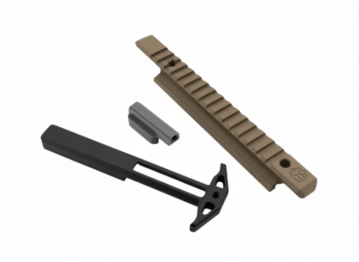 Tommy Enterprises, TM22, AR Style Charging Handle, FDE