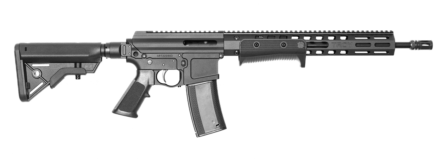 Troy Industries, Pump Action Sporting Rifle, 16.00" Barrel, 223/556, Black