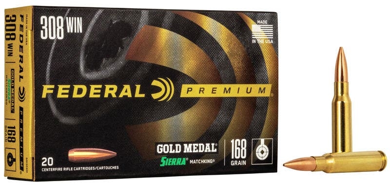 Federal Ammo, 308 Win 168 Grain MatchKing BTHP, 20 Rounds